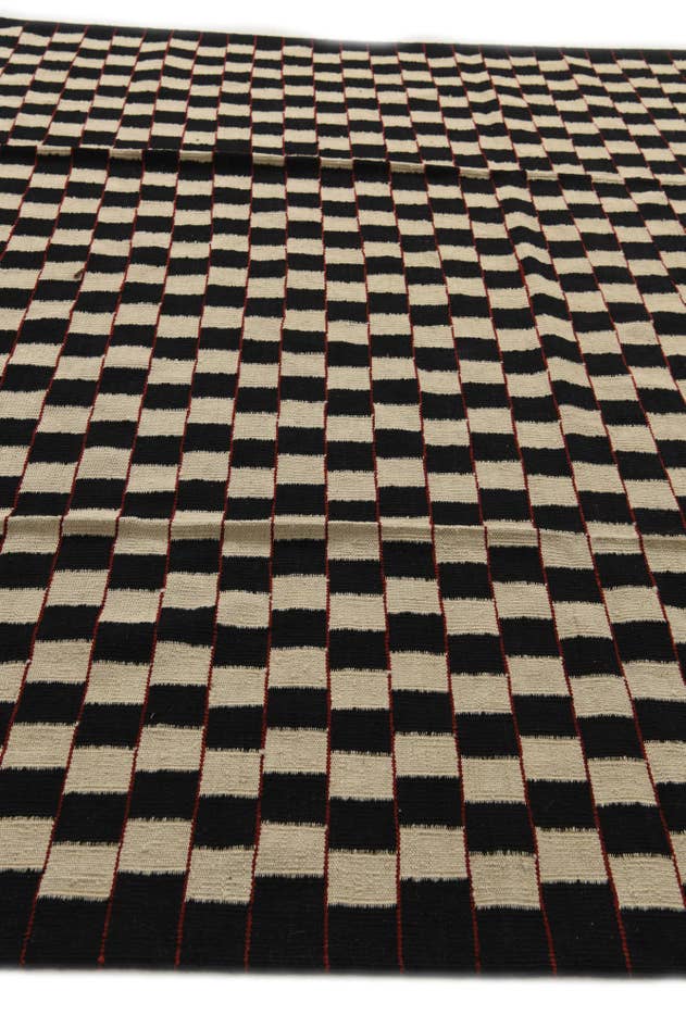 Detail image of 8' 4 x 9' 5 Hand Woven Kilim Modern Wool Rug