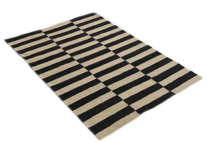 3' 6 x 5' Hand Woven Kilim Modern Wool Rug