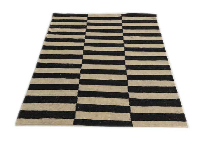 3' 6 x 5' Hand Woven Kilim Modern Wool Rug