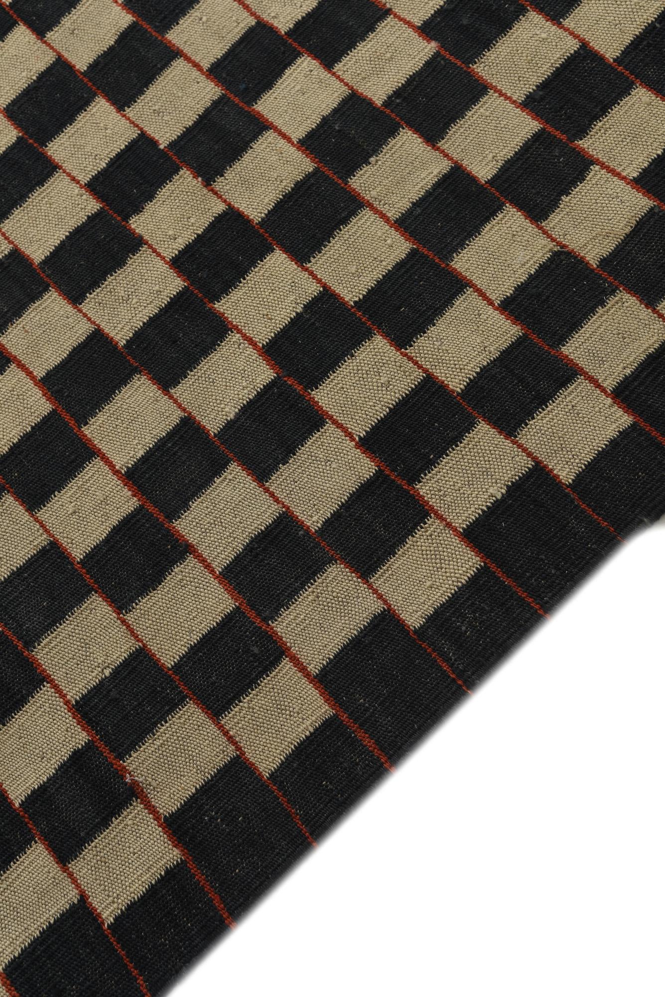 8' x 11' 4 Hand Woven Kilim Modern Wool Rug