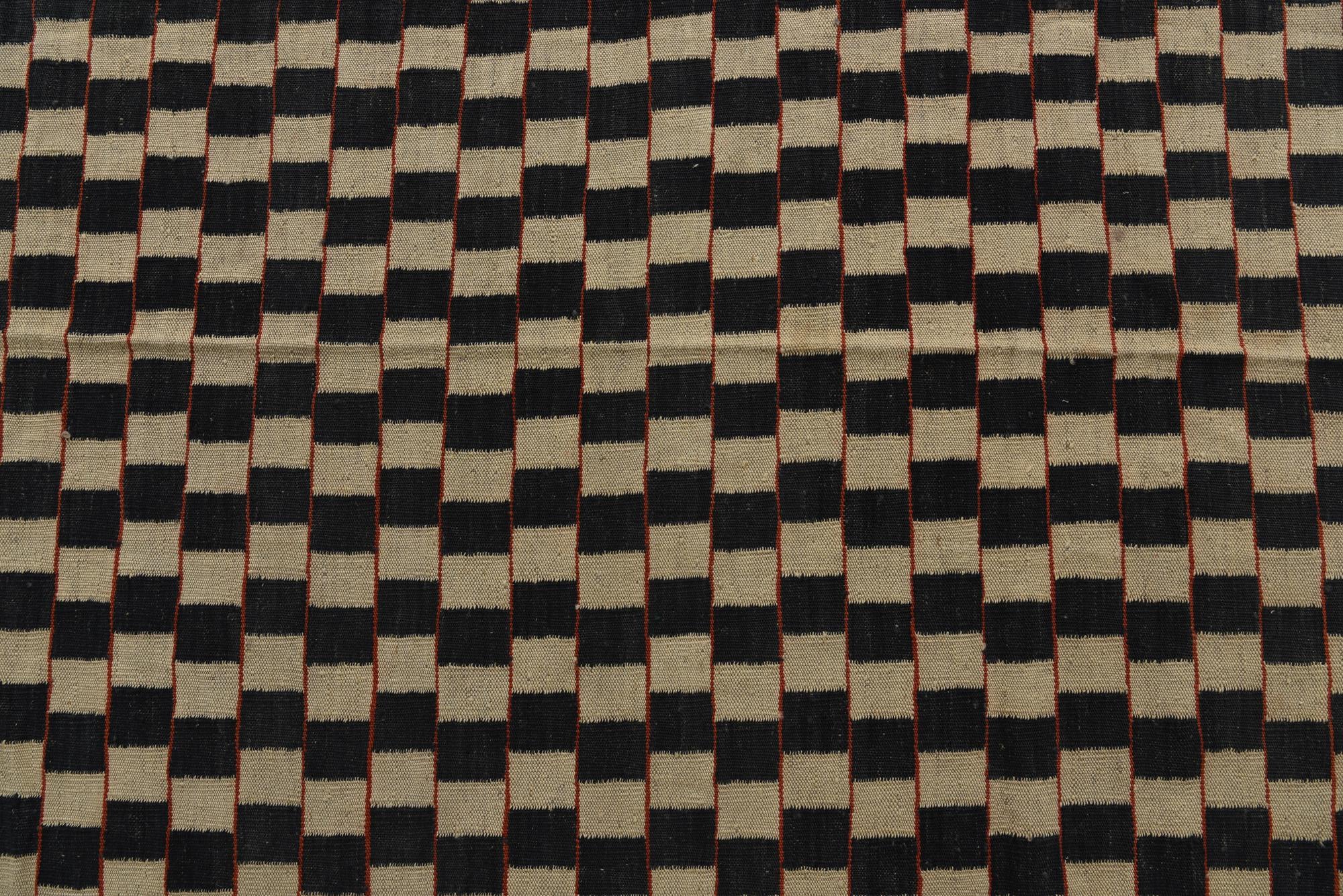 8' x 11' 4 Hand Woven Kilim Modern Wool Rug