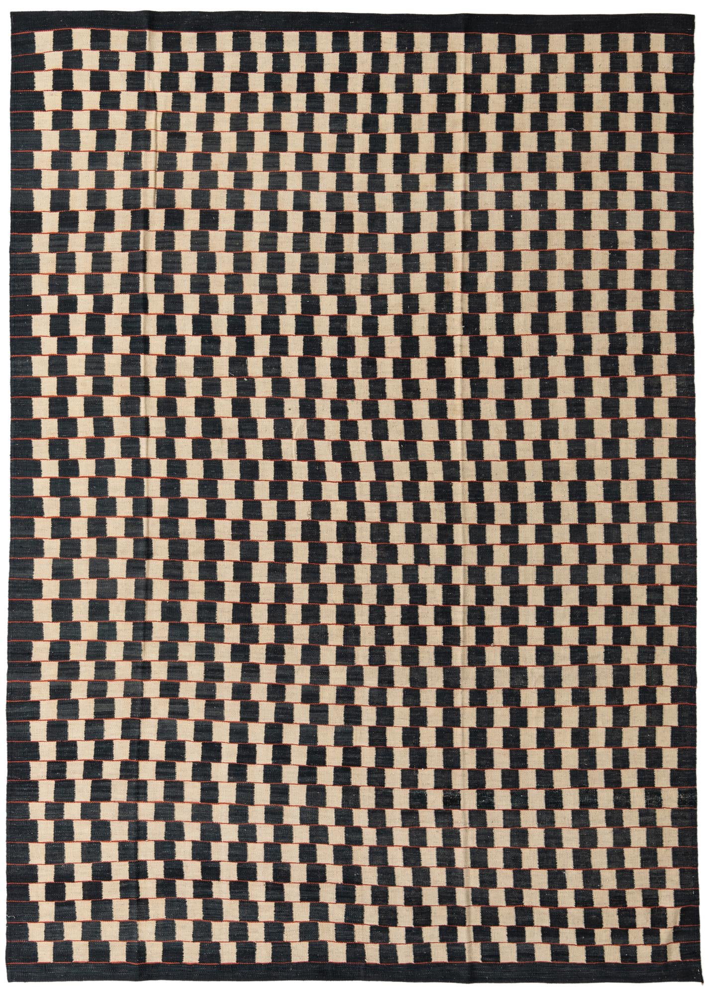 8' x 11' 4 Hand Woven Kilim Modern Wool Rug