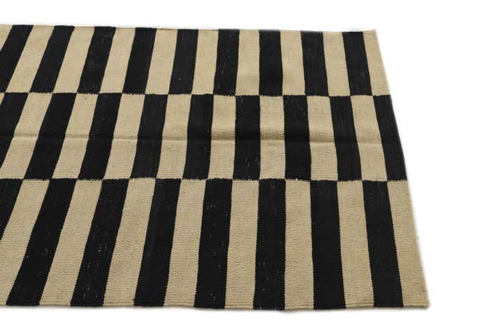 3' 4 x 5' 2 Hand Woven Kilim Modern Wool Rug