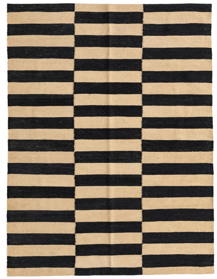 Detail image of 3' 5 x 5' Hand Woven Kilim Modern Wool Rug