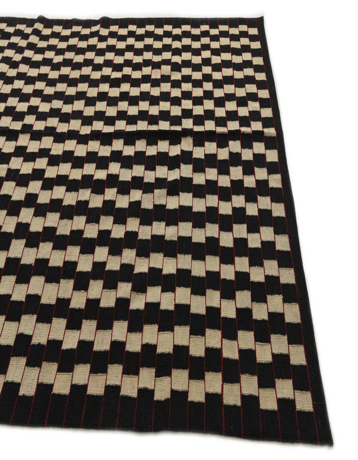Detail image of 6' 7 x 9' 4  Hand Woven Kilim Modern Wool Rug