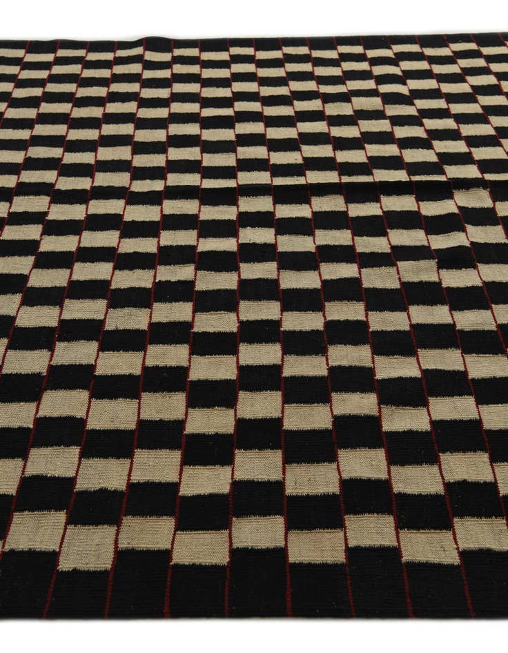 Detail image of 6' 7 x 9' 4  Hand Woven Kilim Modern Wool Rug