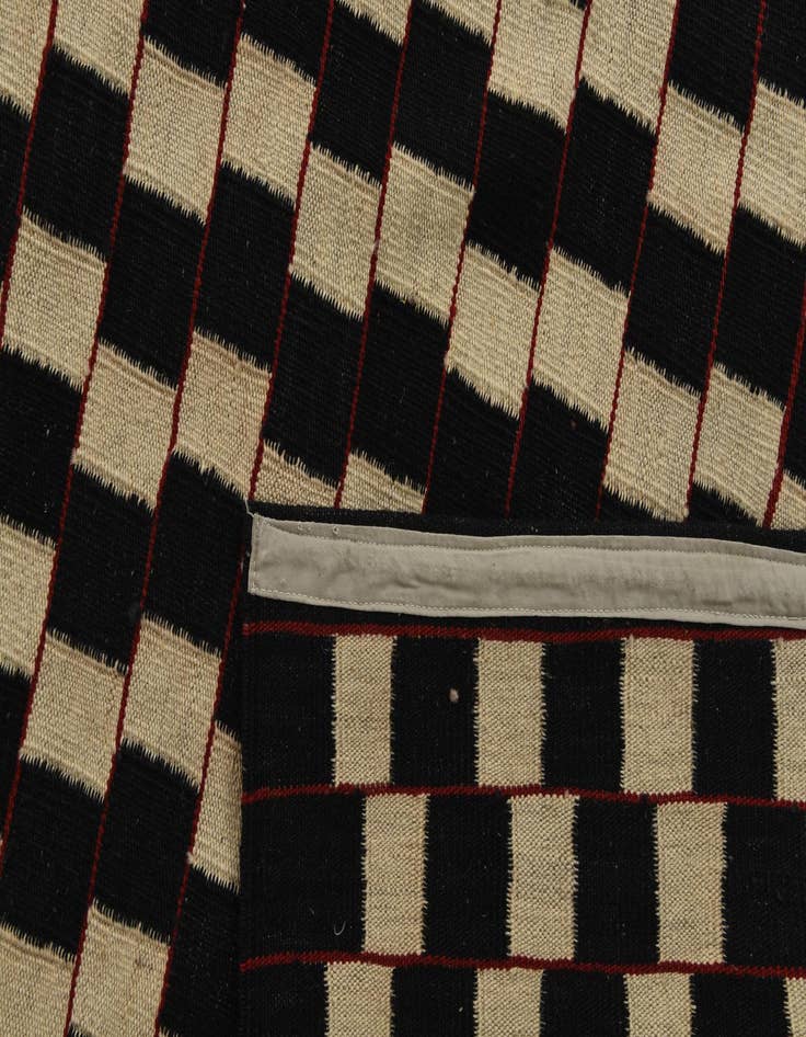 Detail image of 6' 7 x 9' 4  Hand Woven Kilim Modern Wool Rug