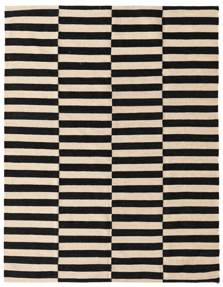 Detail image of 5' 1 x 6' 4 Hand Woven Kilim Modern Wool Rug