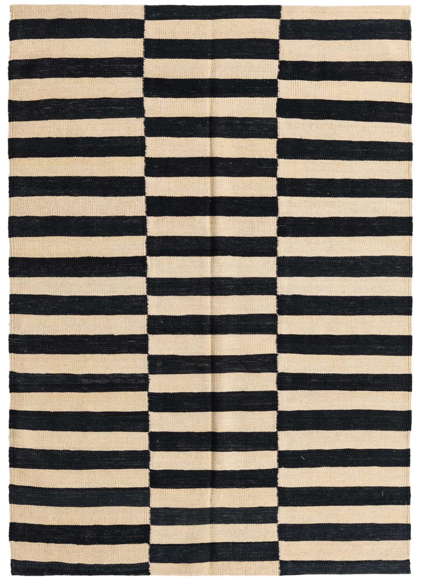 4' 3 x 6' Hand Woven Kilim Modern Wool Rug