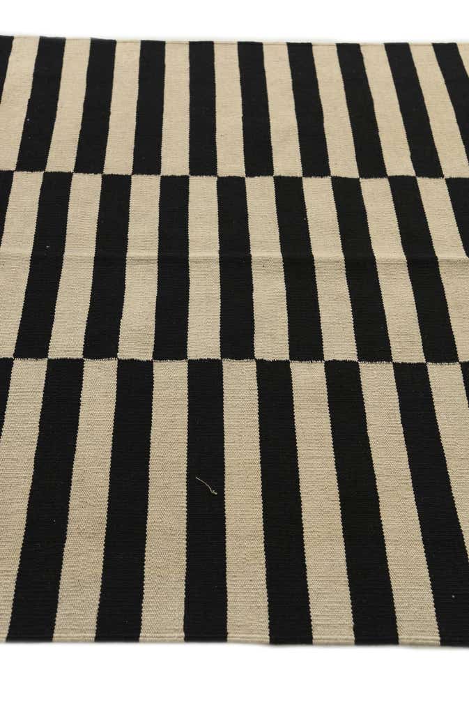 4' 1 x 5' 10 Hand Woven Kilim Modern Wool Rug