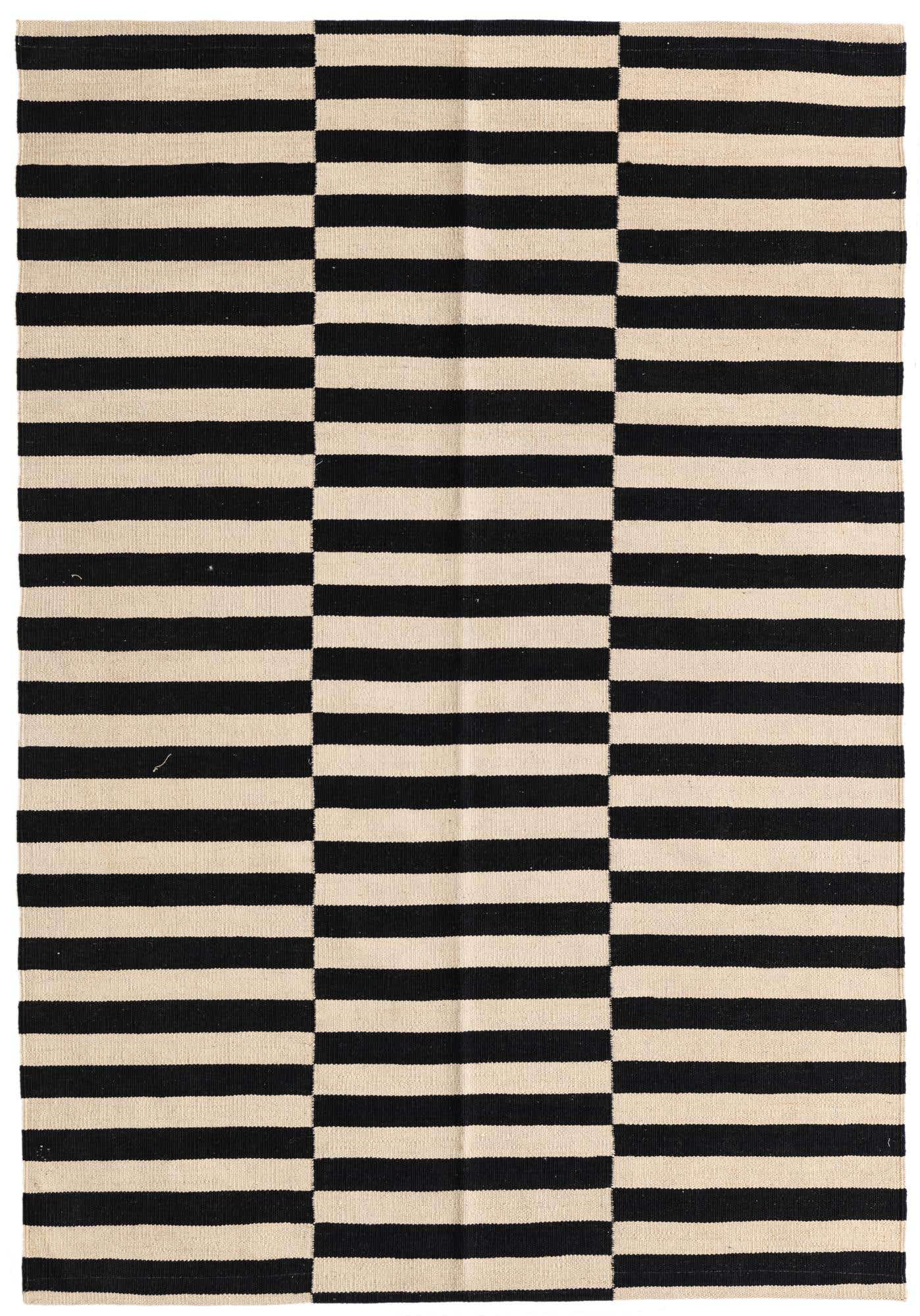 4' 1 x 5' 10 Hand Woven Kilim Modern Wool Rug
