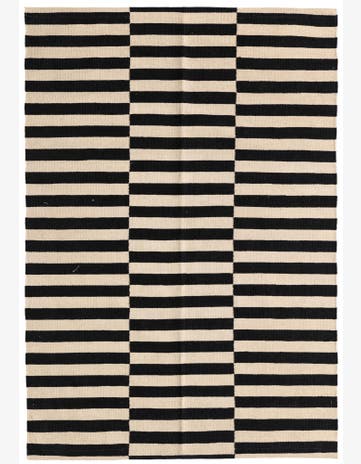 4' 1 x 5' 10 Hand Woven Kilim Modern Wool Rug