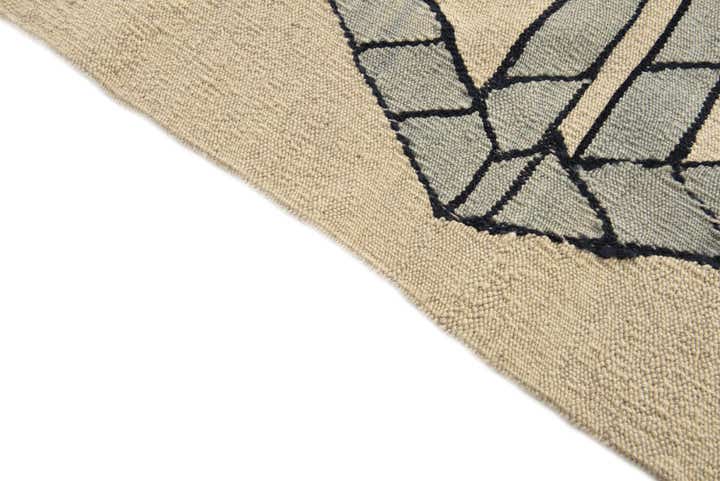 6' 10 x 9' 3 Hand Woven Kilim Modern Wool Rug