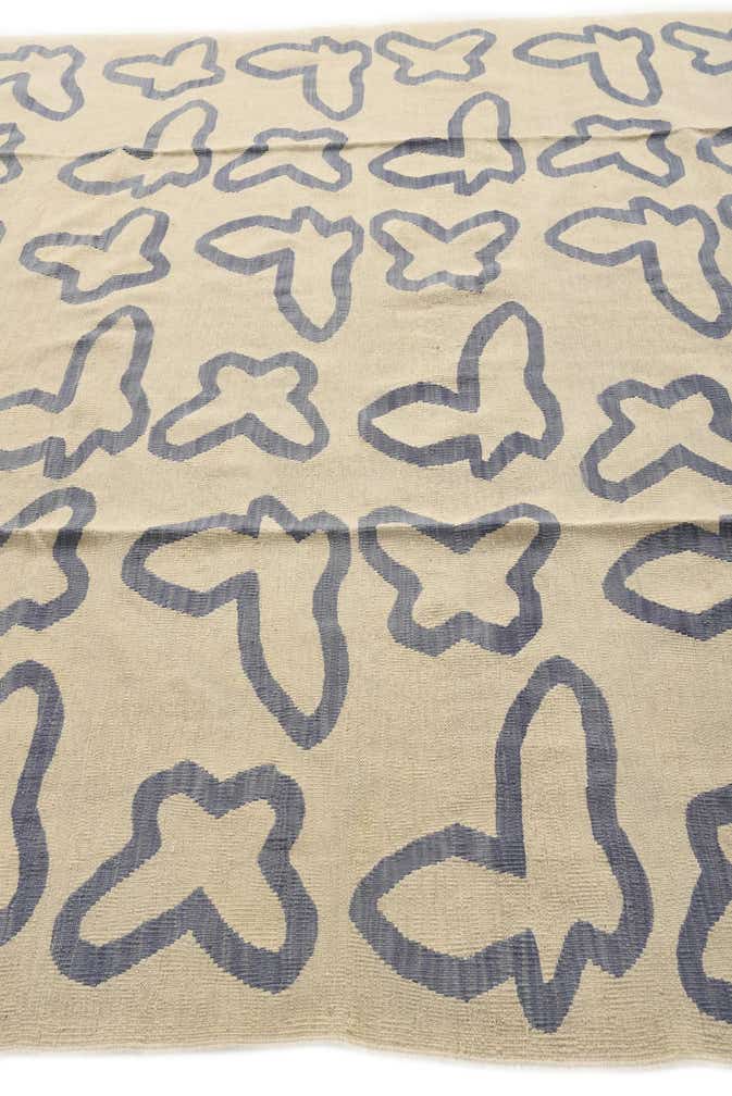 8' x 9' 6 Hand Woven Kilim Modern Wool Rug