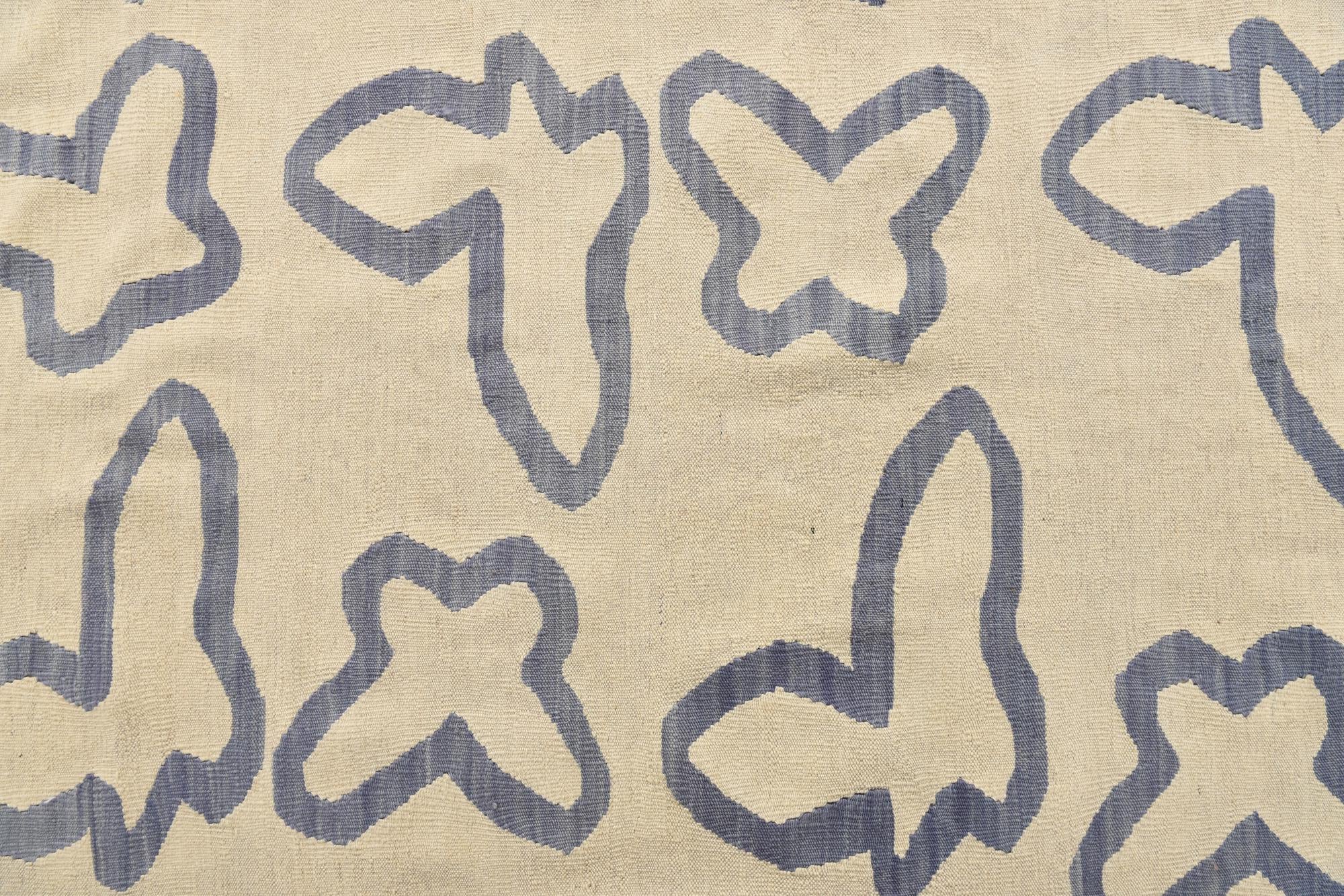 8' x 9' 6 Hand Woven Kilim Modern Wool Rug