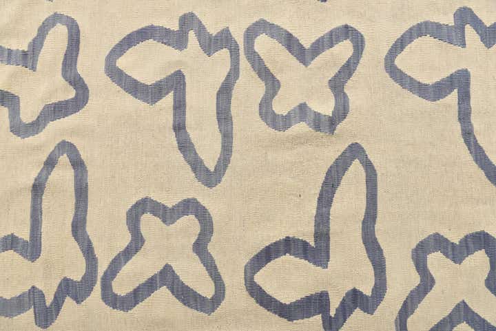 8' x 9' 6 Hand Woven Kilim Modern Wool Rug