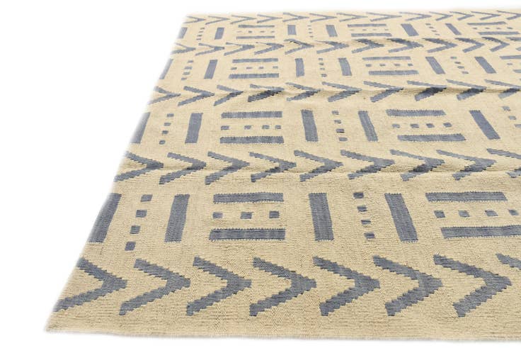 Detail image of 5' 2 x 6' 5 Hand Woven Kilim Modern Wool Rug