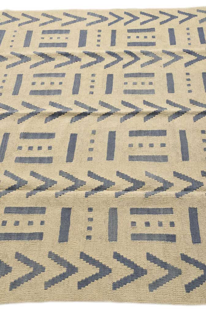 5' 2 x 6' 5 Hand Woven Kilim Modern Wool Rug