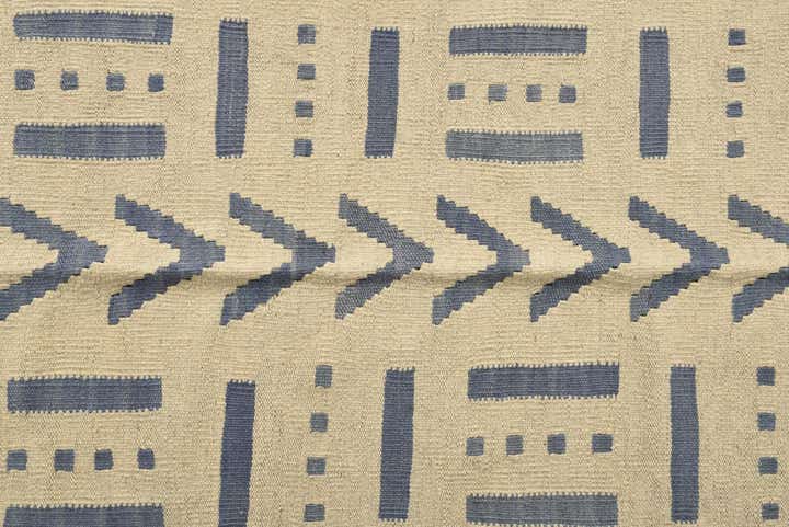 5' 2 x 6' 5 Hand Woven Kilim Modern Wool Rug