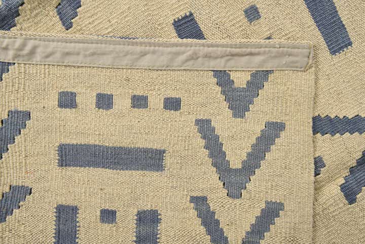 5' 2 x 6' 5 Hand Woven Kilim Modern Wool Rug
