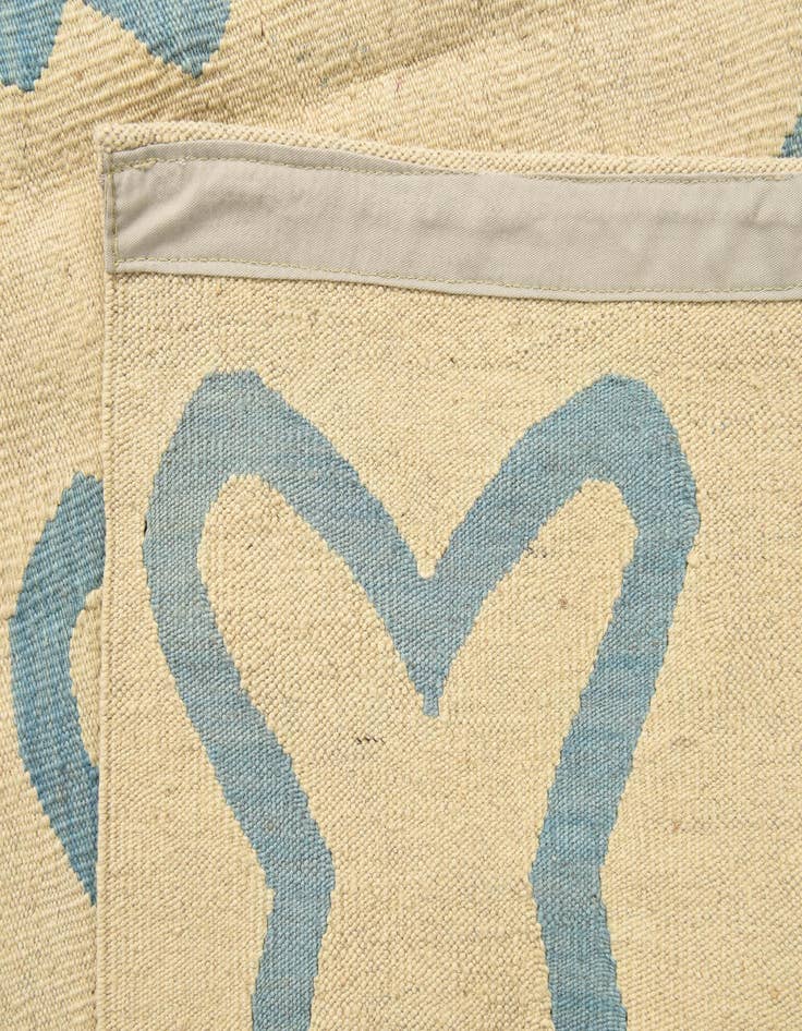 Detail image of 5' 1 x 6' 6  Hand Woven Kilim Modern Wool Rug