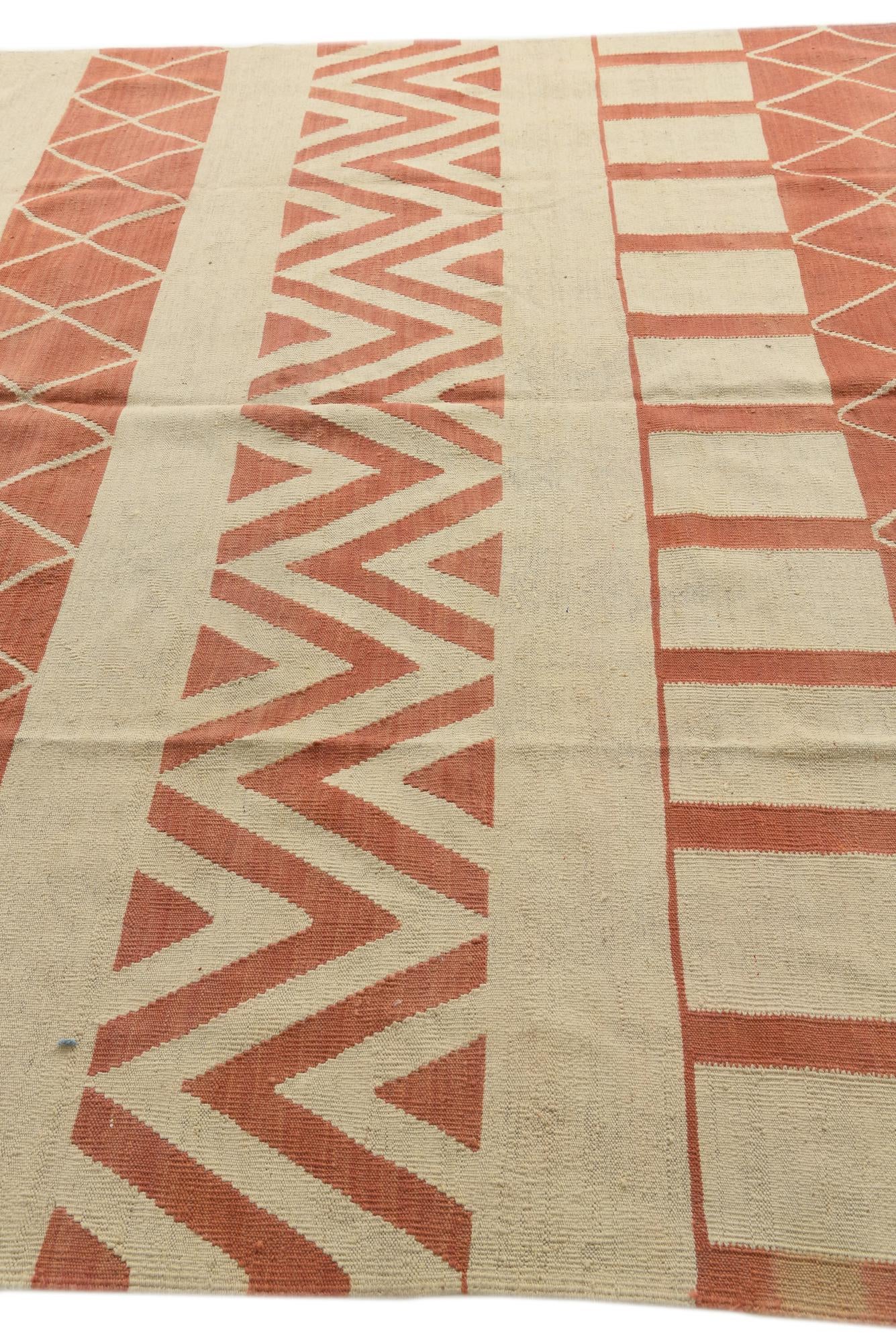 8' 3 x 10' Hand Woven Kilim Modern Wool Rug