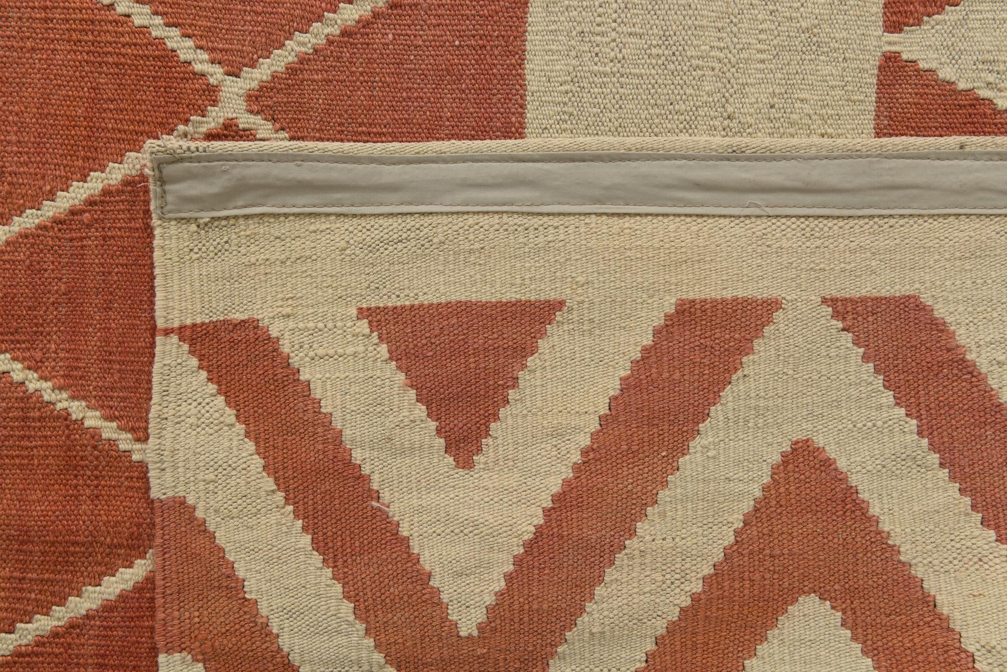 8' 3 x 10' Hand Woven Kilim Modern Wool Rug