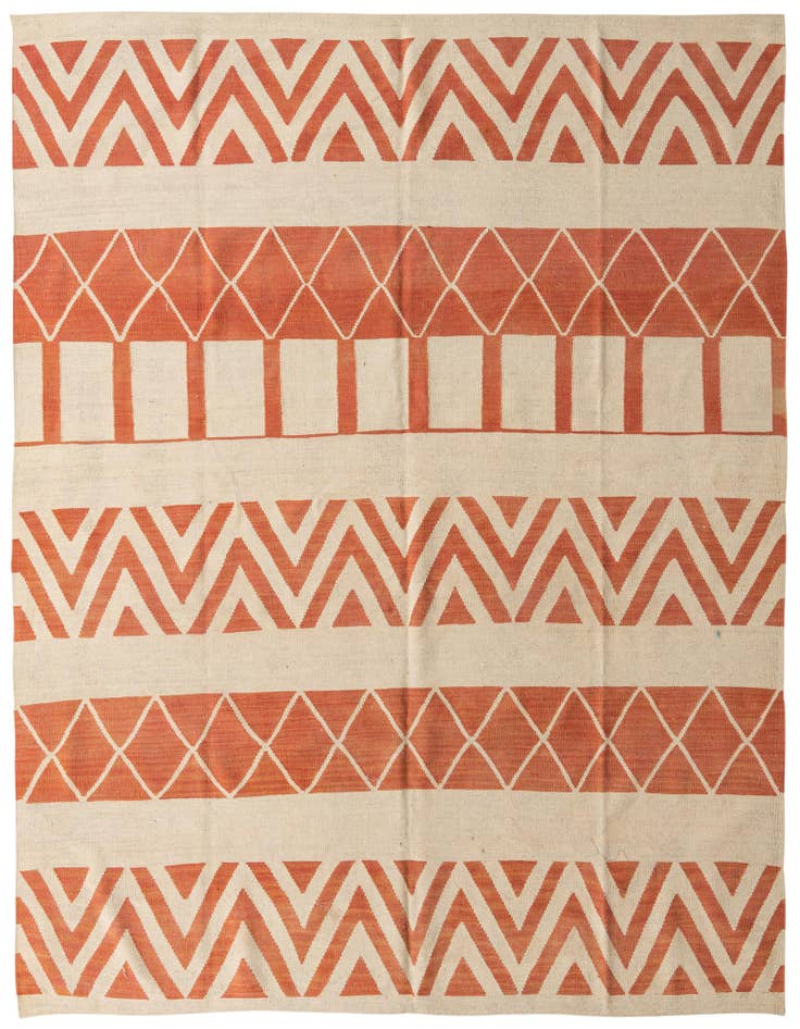 Detail image of 8' 3 x 10' Hand Woven Kilim Modern Wool Rug