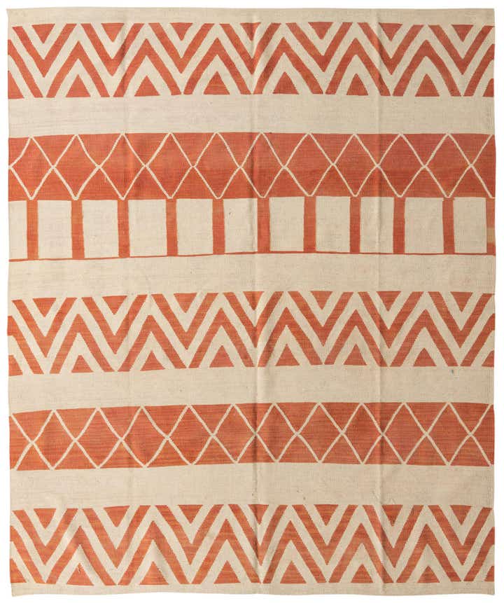 8' 3 x 10' Hand Woven Kilim Modern Wool Rug