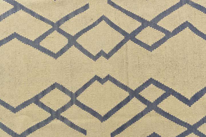 6' x 8' 2 Hand Woven Kilim Modern Wool Rug