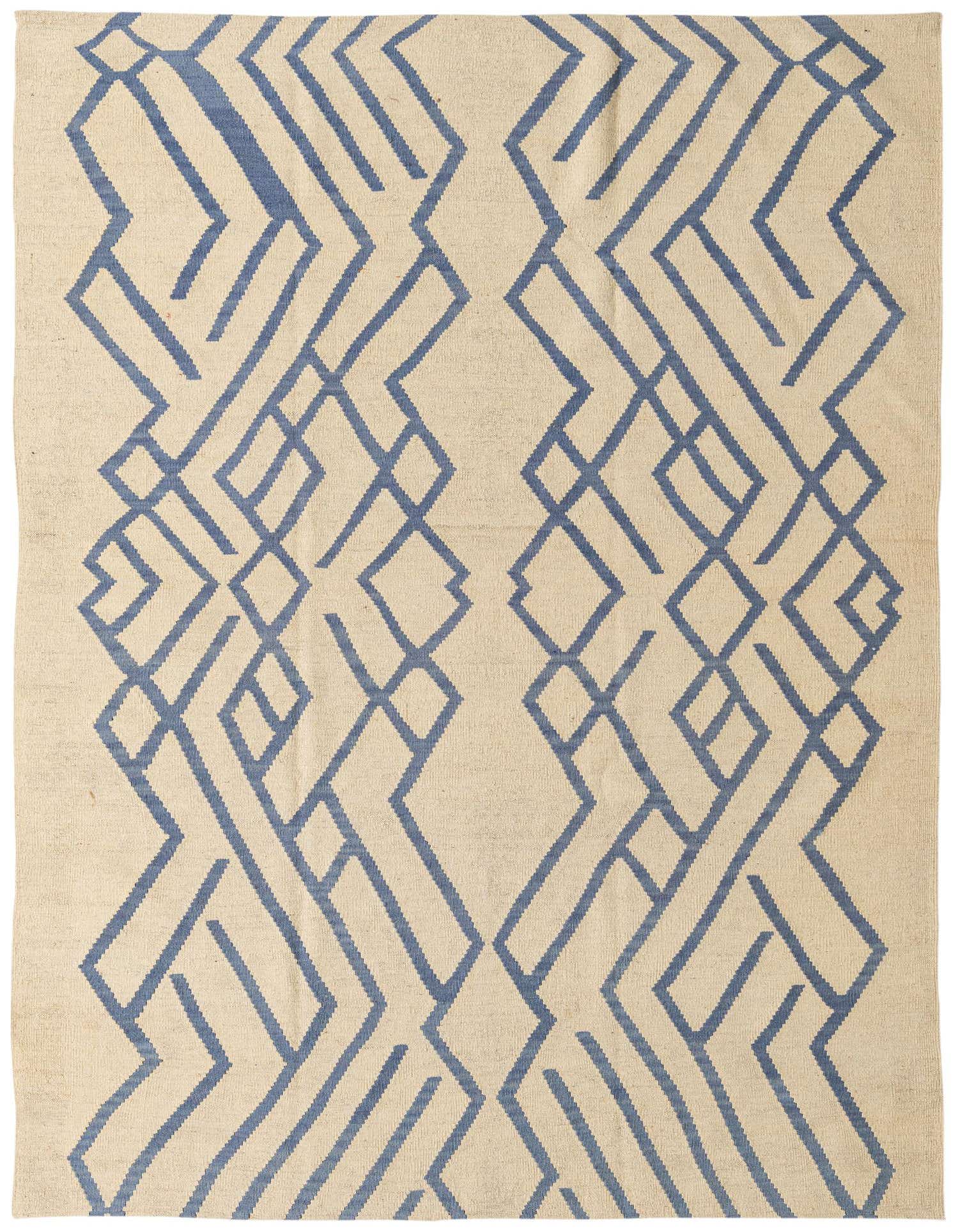 6' x 8' 2 Hand Woven Kilim Modern Wool Rug