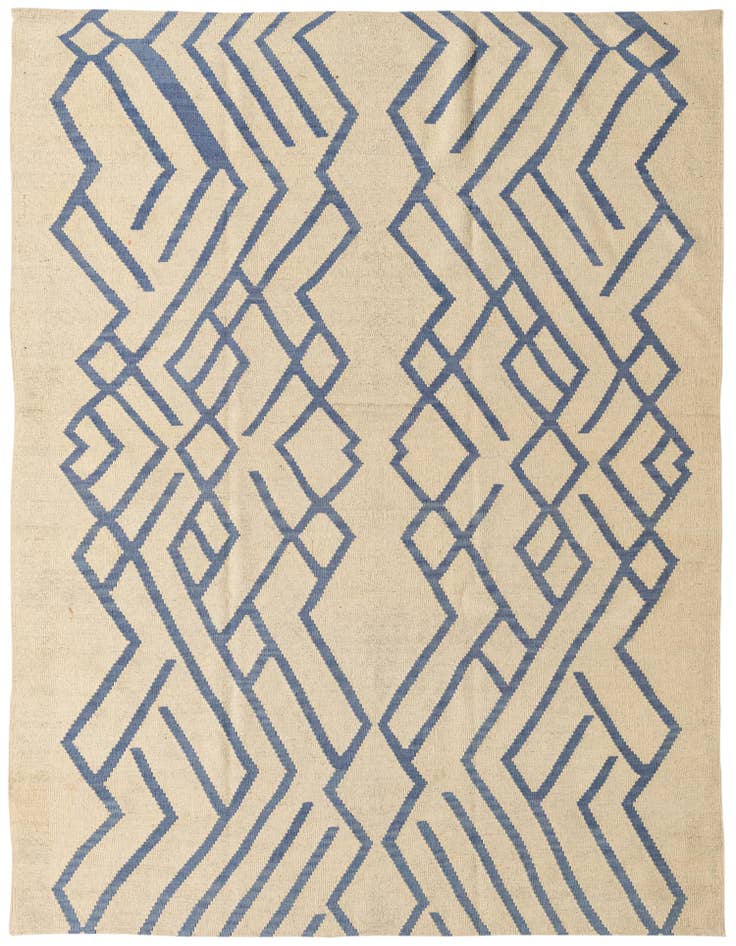 Detail image of 6' x 8' 2 Hand Woven Kilim Modern Wool Rug