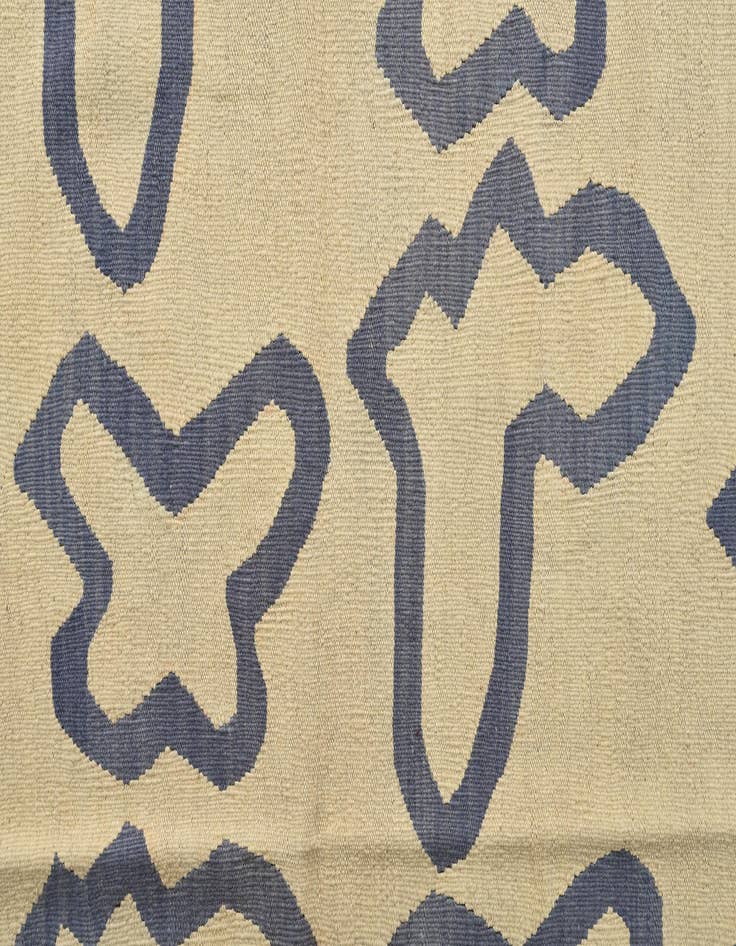 Detail image of 6' 2 x 7' 9  Hand Woven Kilim Modern Wool Rug