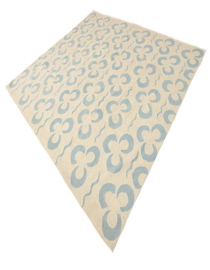 Detail image of 8' 4 x 9' 4  Hand Woven Kilim Modern Wool Rug