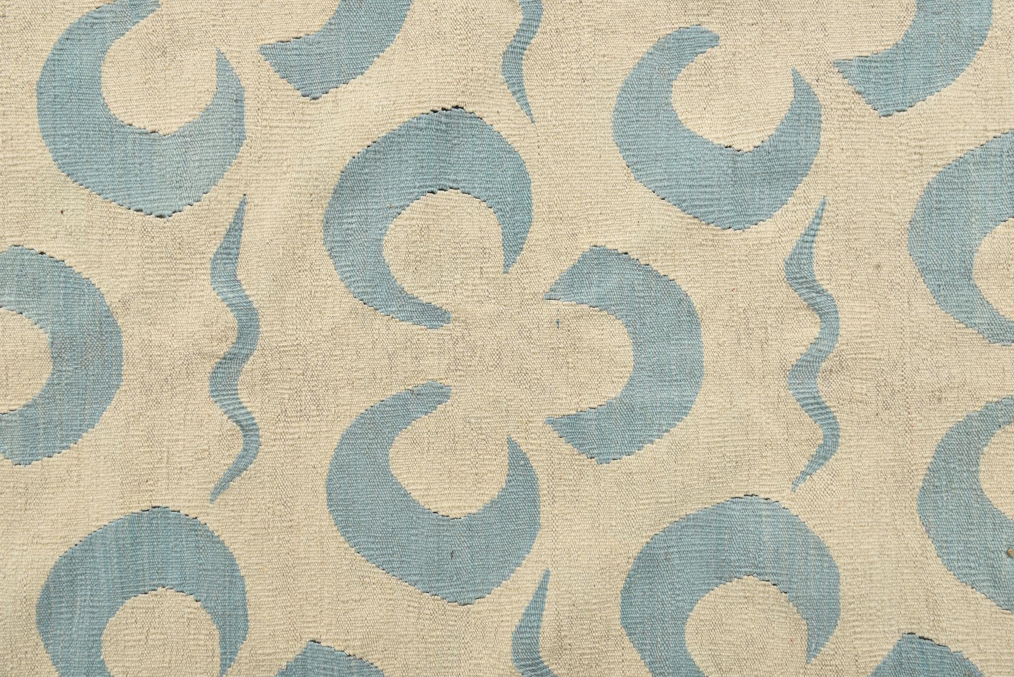 8' 4 x 9' 4 Hand Woven Kilim Modern Wool Rug