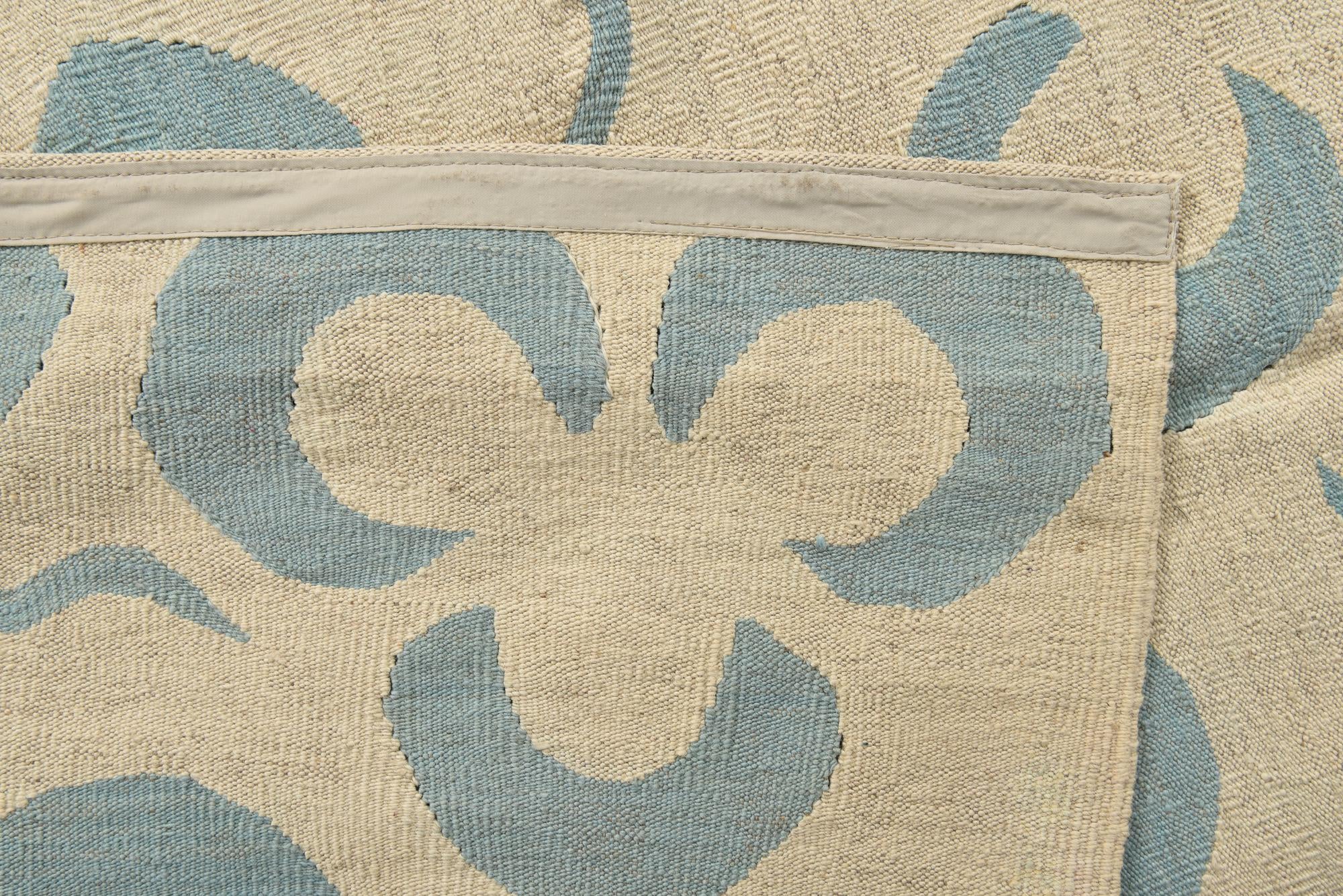 8' 4 x 9' 4 Hand Woven Kilim Modern Wool Rug