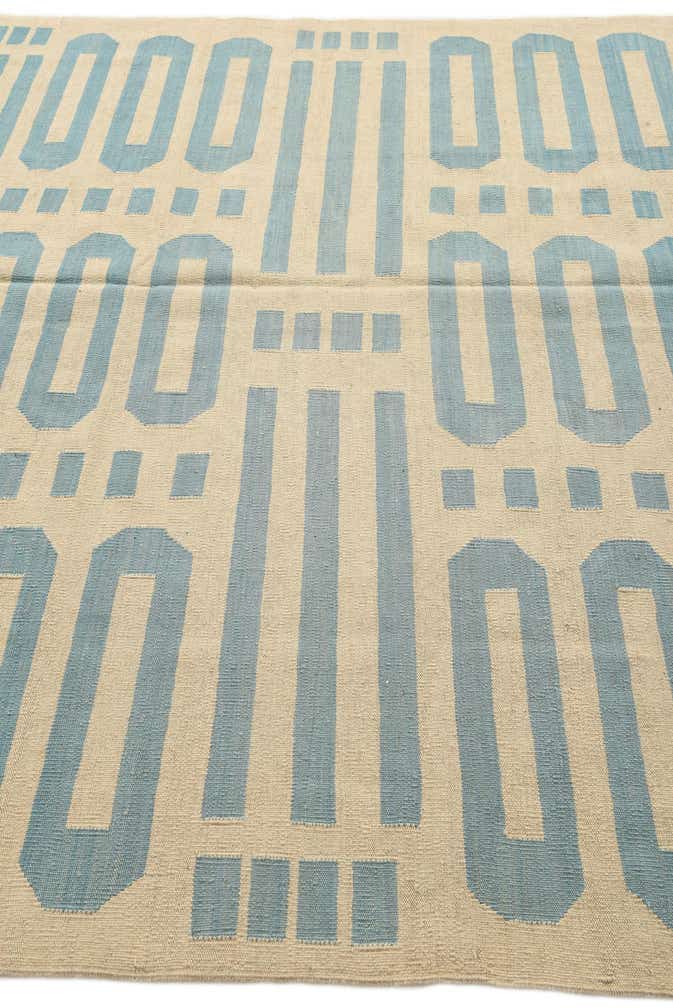 6' 7 x 9' 6 Hand Woven Kilim Modern Wool Rug