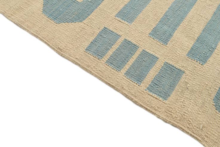 Detail image of 6' 7 x 9' 6 Hand Woven Kilim Modern Wool Rug