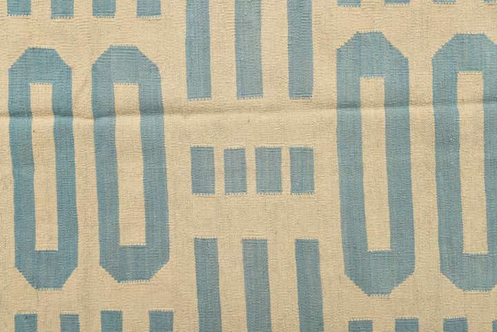 6' 7 x 9' 6 Hand Woven Kilim Modern Wool Rug