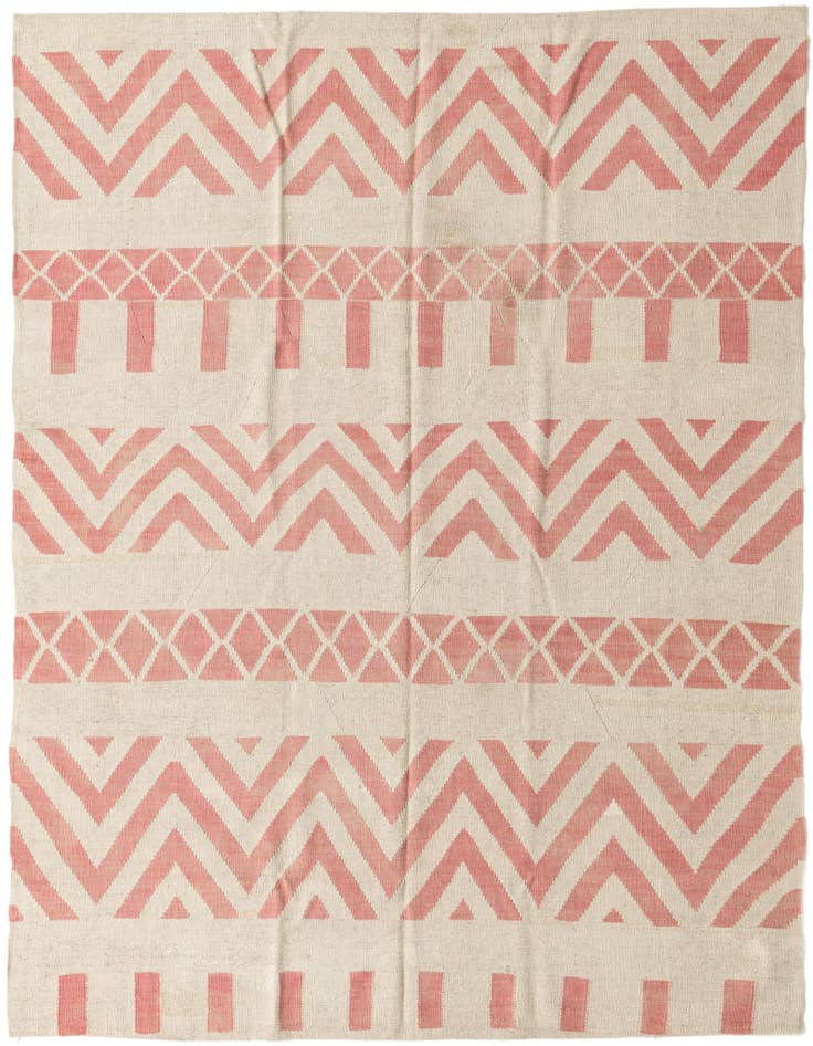 Detail image of 5' 9 x 7' 6 Hand Woven Kilim Modern Wool Rug