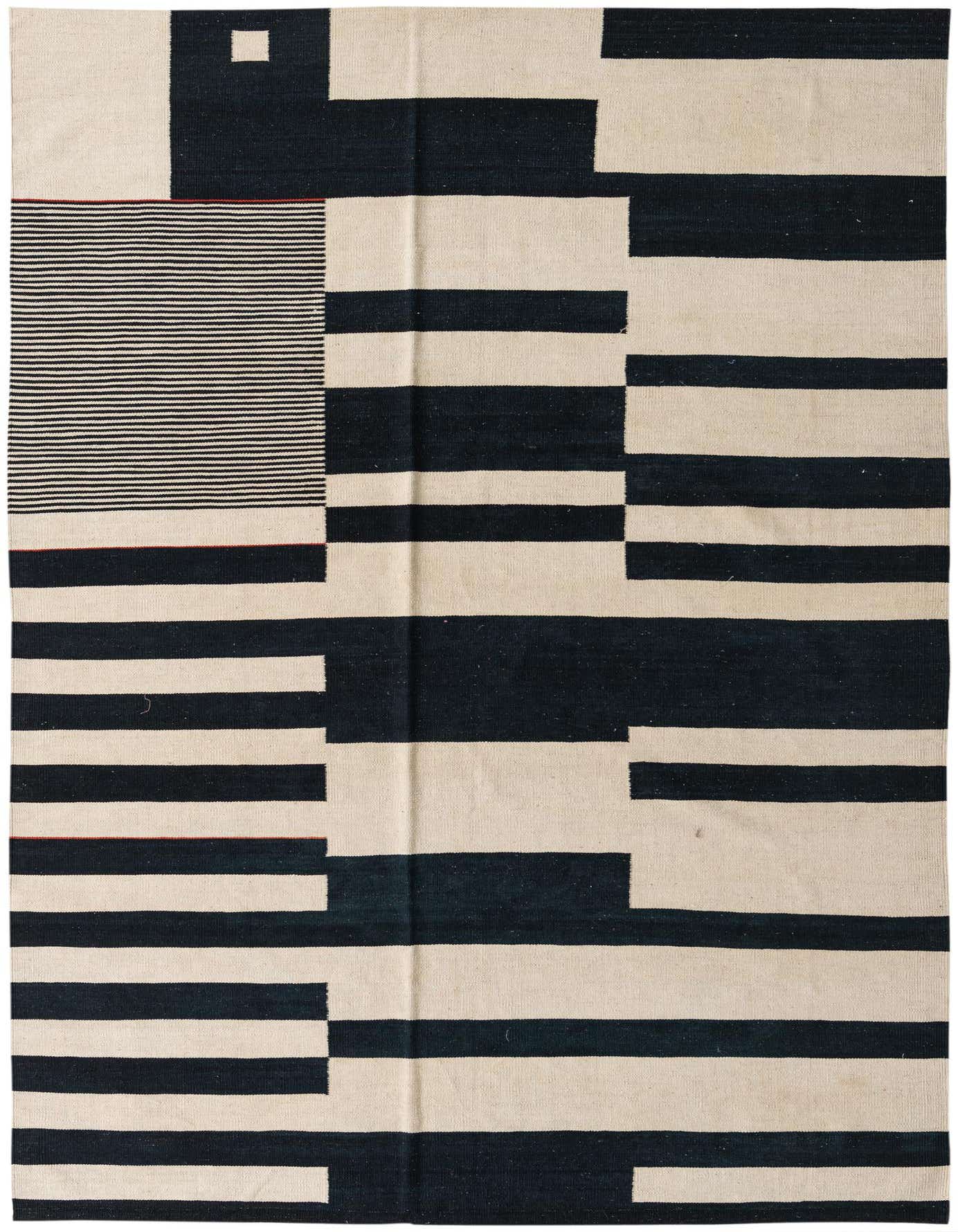 6' 6 x 9' 6 Hand Woven Kilim Modern Wool Rug
