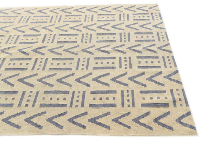 5' 3 x 6' 5 Hand Woven Kilim Modern Wool Rug