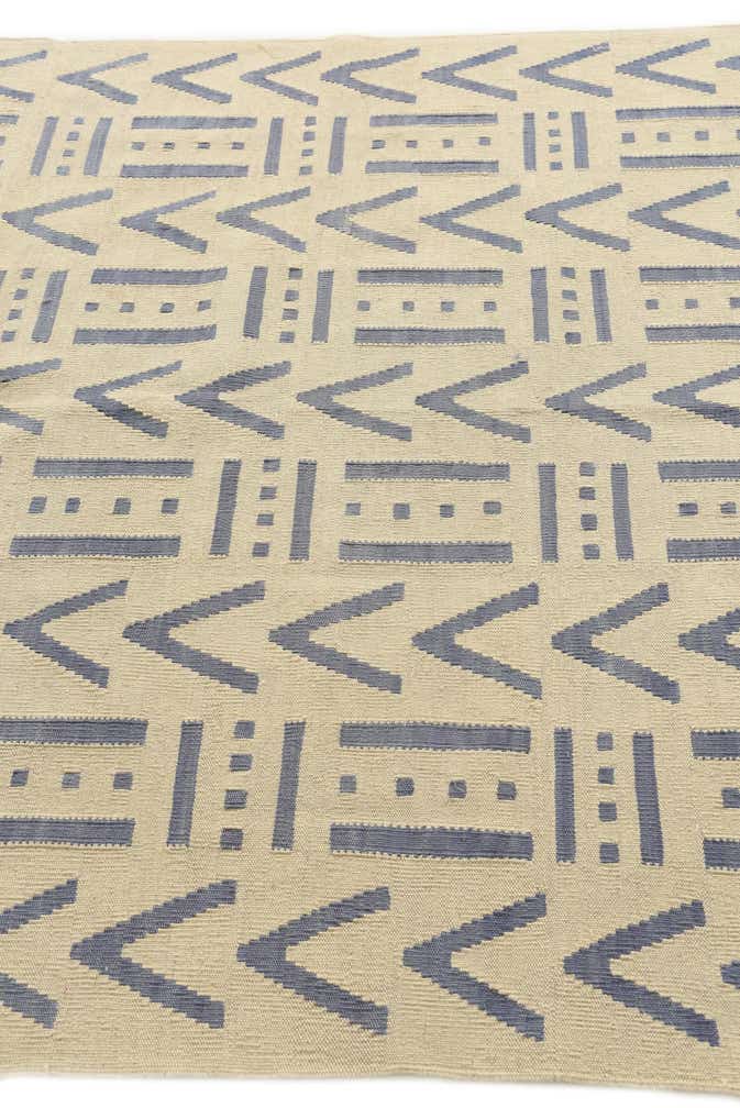 5' 3 x 6' 5 Hand Woven Kilim Modern Wool Rug