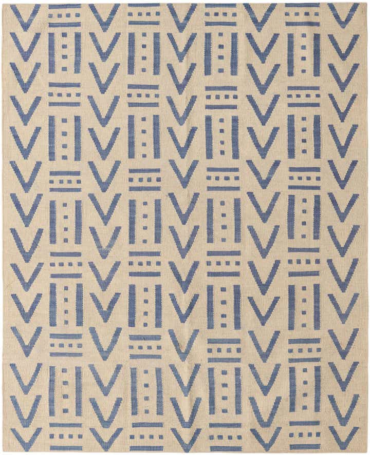5' 3 x 6' 5 Hand Woven Kilim Modern Wool Rug