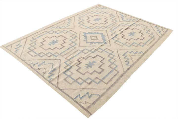 6' x 8' Hand Woven Kilim Modern Wool Rug