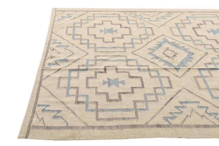 Detail image of 6' x 8' Hand Woven Kilim Modern Wool Rug