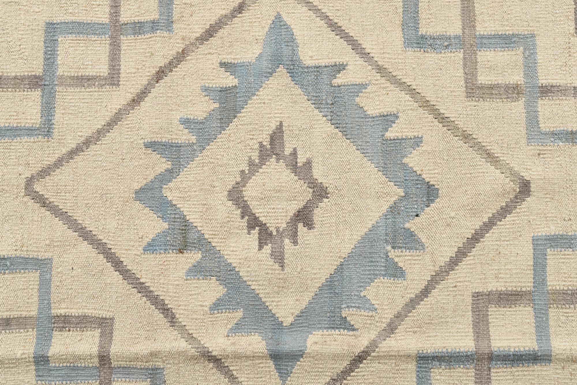 6' x 8' Hand Woven Kilim Modern Wool Rug