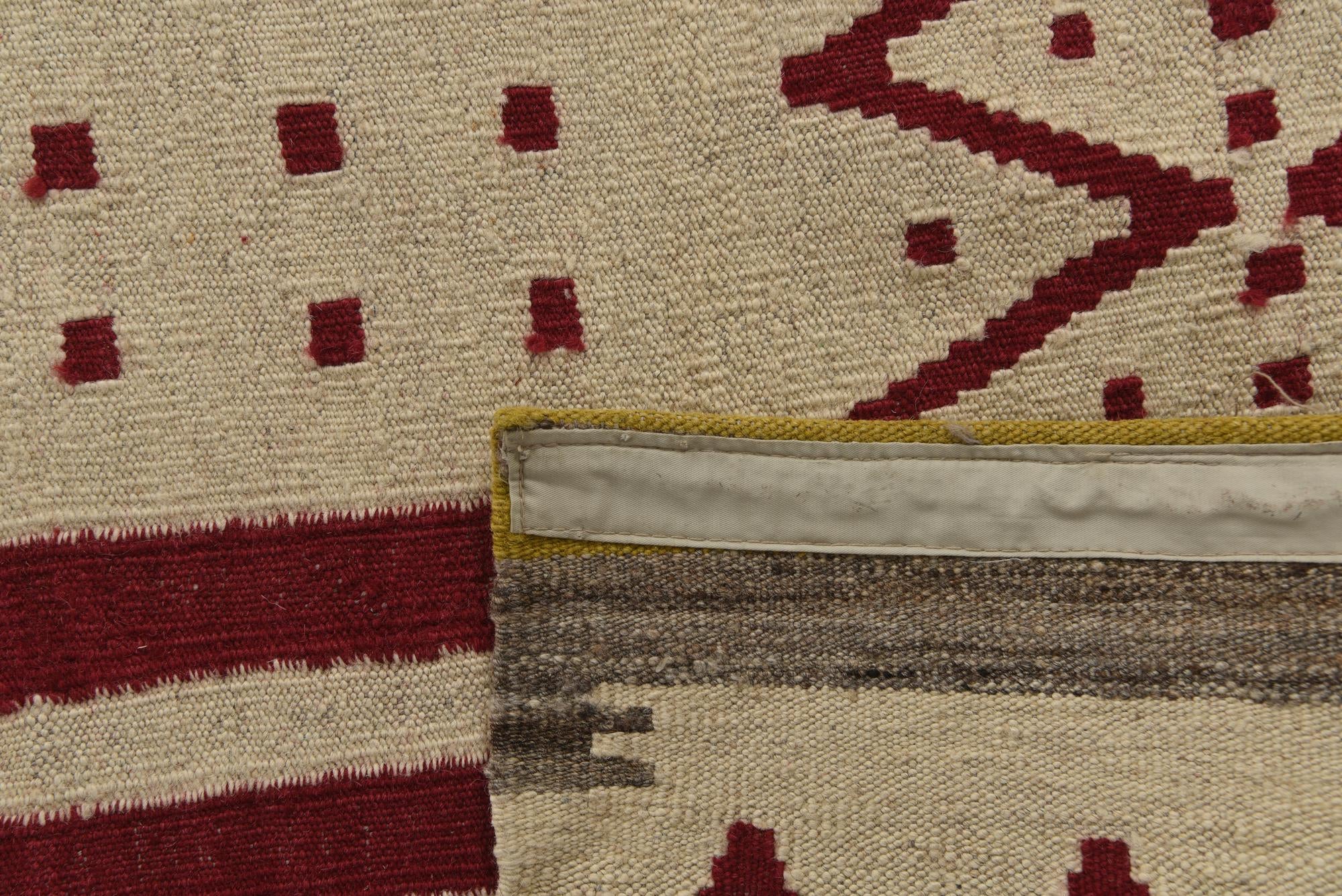 6' 9 x 9' 10 Hand Woven Kilim Modern Wool Rug