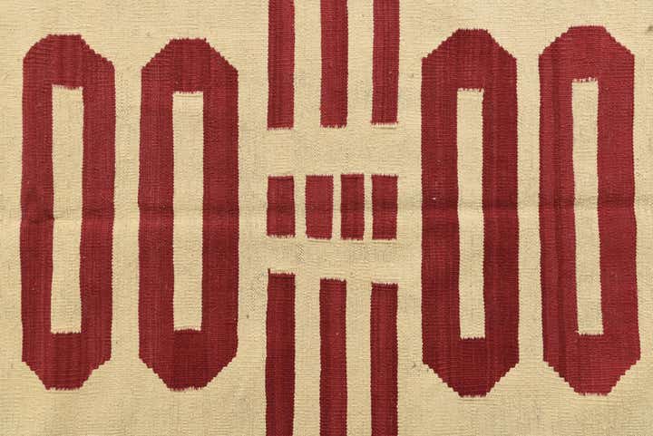 8' 3 x 9' 8 Hand Woven Kilim Modern Wool Rug