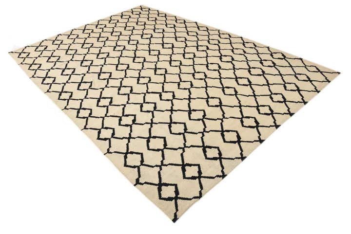 7' 2 x 10' Hand Woven Kilim Modern Wool Rug